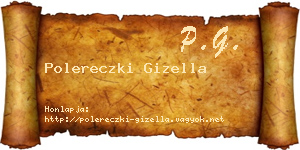 Polereczki Gizella névjegykártya